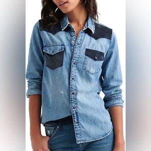 NWT lucky re-made western shirt 2018
